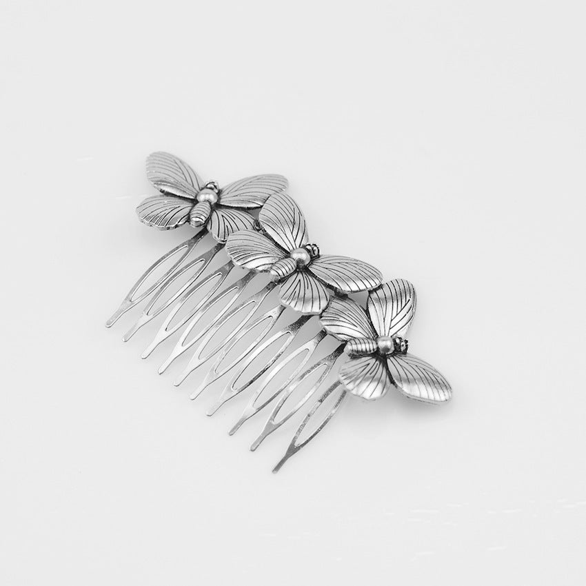 Wholesale vintage diamond hu'die hair comb pearl hairpin
